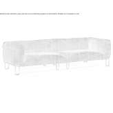 3-seater fabric sofa Falher
