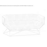 Leather 2-seater sofa Acered