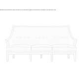 3-seater fabric sofa Selegas