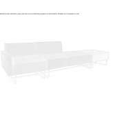 Modułowa sofa materiałowa na bazie sań Peniche