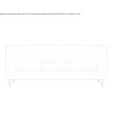 3-osobowa skórzana sofa wypoczynkowa Keynsham