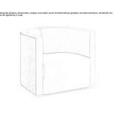 Wooden and leather armchair Chelmza