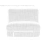 Modular fabric armchair Lomitas