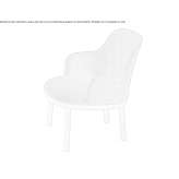 Fabric upholstered armchair with armrests Douvrin