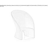 Fabric armchair Lekeitio
