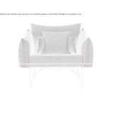 Fabric armchair with armrests Vanaton