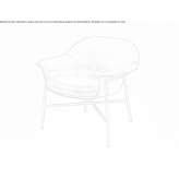 Fabric armchair with armrests Niguelas