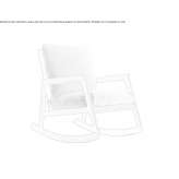 Rocking chair with armrests Daxtha