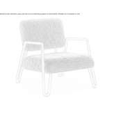 Fabric armchair Callus