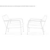 Leather upholstered armchair with armrests Galewice