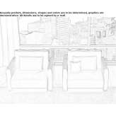 Fabric armchair with armrests Heverlee