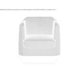 Fabric armchair with armrests Crouy