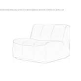 Fabric armchair Peelo