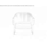 Leather armchair Evje