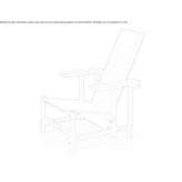 Wooden armchair with high backrest Brandis