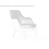 Fabric armchair with armrests Magarali