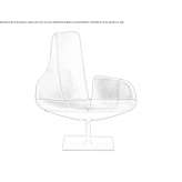 Swivel armchair Clingen