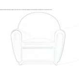 Leather armchair with armrests Eferding