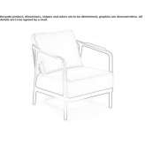 Fabric armchair with removable cover and armrests Goiania