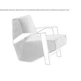 Armchair with armrests Gemmano