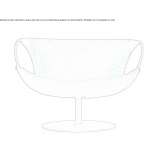 Swivel chair with armrests Eminence