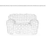 Velvet armchair Camira