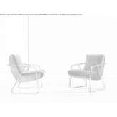 A sled-based armchair with armrests Adstock