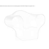 Polyester armchair with armrests Hartford