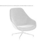 Swivel armchair with 4-star base and armrests Oceano