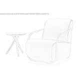 Armchair with armrests Leonay