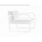 Fabric armchair with armrests Mantiel