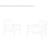 Fabric armchair Palmyra