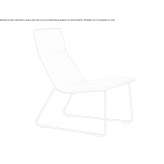 Leather armchair based on a sled Sonoita