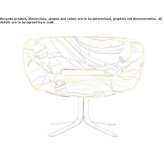 Swivel armchair Duens