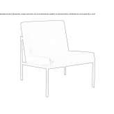 Leather armchair Eunice