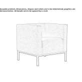 Upholstered armchair with armrests Bayat
