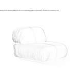 Suede armchair Camano