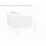 Upholstered armchair with armrests Sulkava