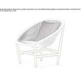 Wicker armchair Oregon