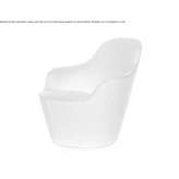 Fabric armchair with armrests Borstel