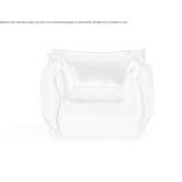 Fabric armchair with removable cover and armrests Jatai