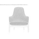 Fabric armchair with high backrest Brosso