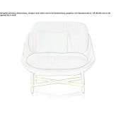 Fabric armchair Milin