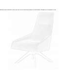Swivel, upholstered armchair with high backrest Pamukova