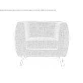 Fabric armchair with armrests Fairport