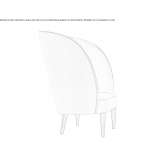 High-back armchair Piecki