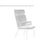 Fabric armchair with armrests Destrnik