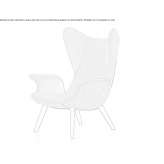 Fabric armchair with armrests Maraylya
