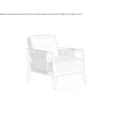 Fabric armchair with armrests Kehl