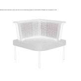 Corner armchair with armrests Staunton